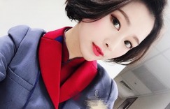 【EV女孩】長髮氣質短髮俏麗！高顏值「正妹空姐」用比基尼解放制服下極致性感身材！