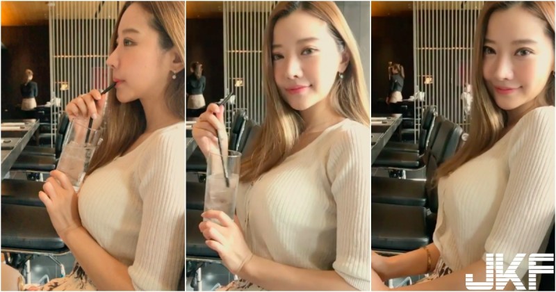 隔壁坐了「毛衣大奶妹」！胸部快從扣子裡「蹦出來」！回眸一笑讓人醉了…