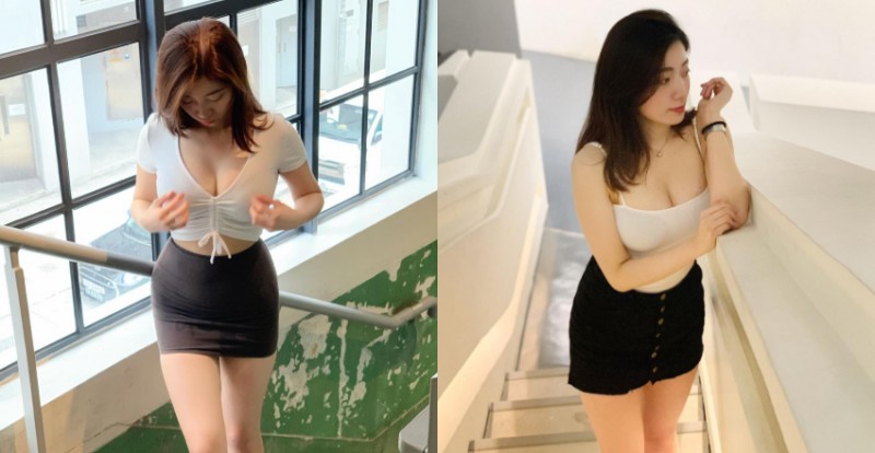 長腿巨乳姐姐「Lin」是超級吃貨　但營養都吃到胸部去啦！